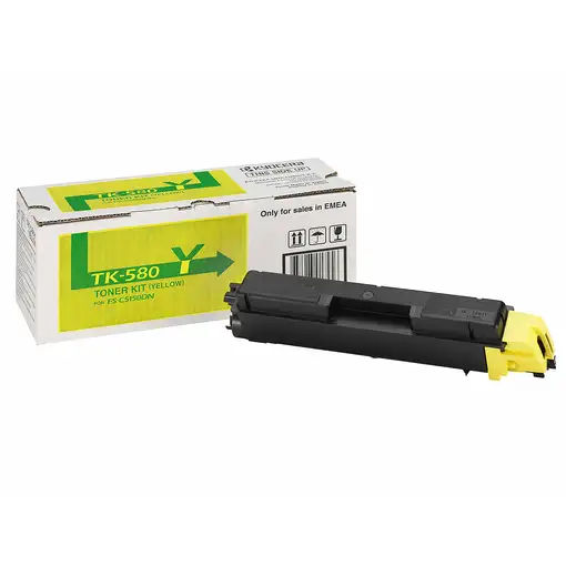 KYOCERA TK-580Y cartucho de tóner 1 pieza(s) Original Amarillo