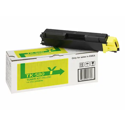 KYOCERA TK-580Y cartucho de tóner 1 pieza(s) Original Amarillo