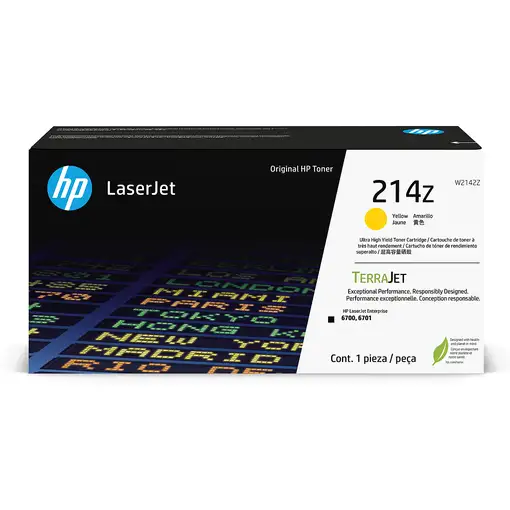 HP Cartucho de tóner Original LaserJet 214Z de ultra alta capacidad amarillo