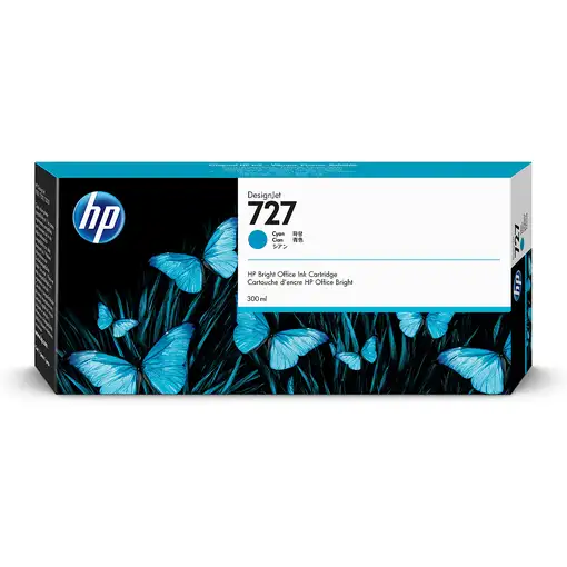 HP Cartucho de tinta DesignJet 727 cian de 300 ml