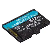 Kingston Technology Tarjeta microSDXC Canvas Go Plus Gen4 de 512 GB, 200 MB/s, A2