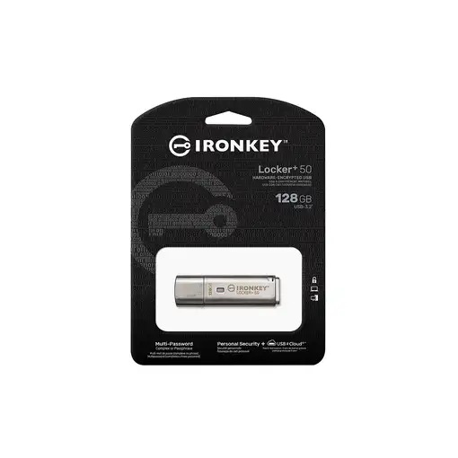 Kingston Technology IronKey 128GB IKLP50 AES USB, w/256bit Encryption