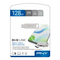 PNY DUO LINK unidad flash USB 128 GB USB Type-A / USB Type-C 3.2 Gen 1 (3.1 Gen 1)