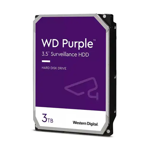 Western Digital Blue Purple disco duro interno 3 TB 5400 RPM 64 MB 3.5" Serial ATA