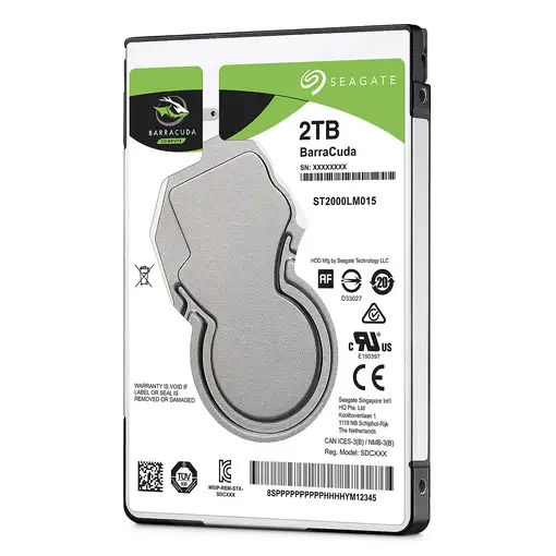 Seagate Barracuda 2.5" disco duro interno 2 TB 5400 RPM 128 MB 2.5" Serial ATA III