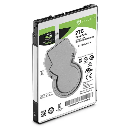 Seagate Barracuda 2.5" disco duro interno 2 TB 5400 RPM 128 MB 2.5" Serial ATA III