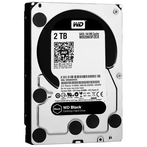 Western Digital WD_BLACK Black disco duro interno 2 TB 7200 RPM 64 MB 3.5" Serial
