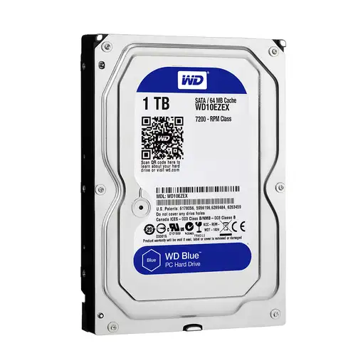 Western Digital Blue disco duro interno 1 TB 7200 RPM 64 MB 3.5" Serial ATA III