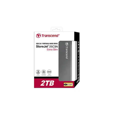 Transcend StoreJet 25C3 disco duro externo 2 TB 5400 RPM 2.5" Micro-USB B 3.2 Gen