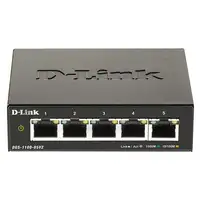 D-Link DGS-1100-05V2/E switch Gestionado L2 Gigabit Ethernet (10/100/1000) Negro