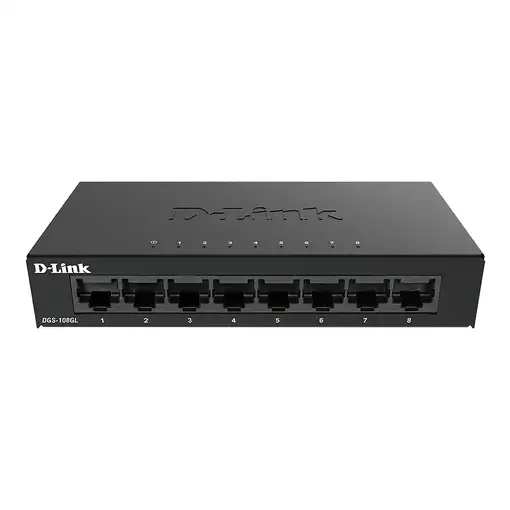 D-Link DGS-108GL No administrado Gigabit Ethernet (10/100/1000) Negro