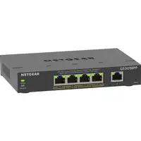 NETGEAR 5-Port Gigabit Ethernet High-Power PoE+ Plus Switch (GS305EPP) Gestionado