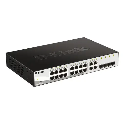 D-Link DGS-1210-20 Gestionado L2 Gigabit Ethernet (10/100/1000) 1U Negro