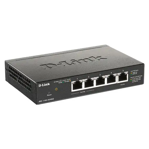 D-Link DGS-1100-05PDV2 switch Gestionado Gigabit Ethernet (10/100/1000) Energía so
