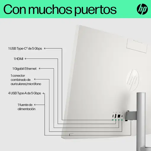 HP 24-cr0050ns Intel® Core™ i5 i5-1335U 60,5 cm (23.8") 1920 x 1080 Pixeles PC tod