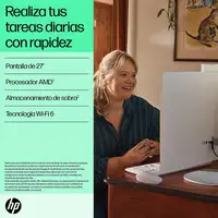 HP 27-cr0026ns AMD Ryzen™ 3 7320U 68,6 cm (27") 1920 x 1080 Pixeles PC todo en uno