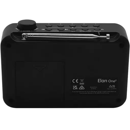Pure Elan One 2 Portátil Digital Negro
