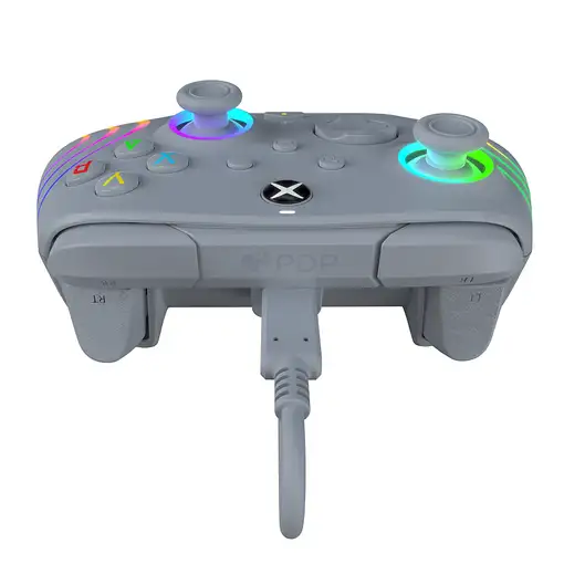 PDP Afterglow Wave Gris USB Gamepad Analógico/Digital PC, Xbox One, Xbox Series S,
