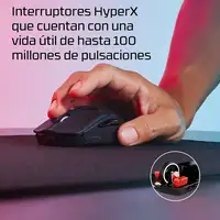 HyperX Pulsefire Haste 2 Mini: ratón gaming inalámbrico (negro)
