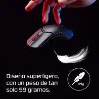 HyperX Pulsefire Haste 2 Mini: ratón gaming inalámbrico (negro)