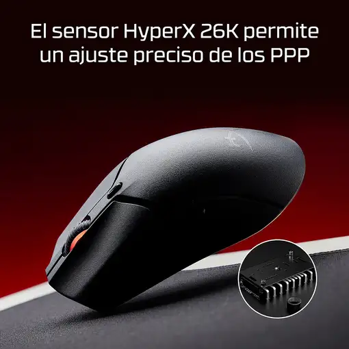 HyperX Pulsefire Haste 2 Mini: ratón gaming inalámbrico (negro)