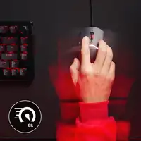 HyperX Pulsefire Fuse: ratón gaming inalámbrico (negro)