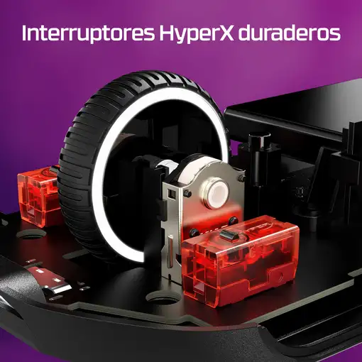 HyperX Pulsefire Haste 2: ratón gaming inalámbrico (blanco)