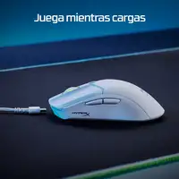 HyperX Pulsefire Haste 2: ratón gaming inalámbrico (blanco)