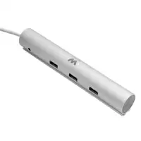 Woxter Hub 73 USB 3.2 Gen 1 (3.1 Gen 1) Type-A 5000 Mbit/s Plata