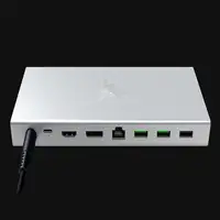 Razer USB 4 Dock USB Tipo C 10000 Mbit/s Plata
