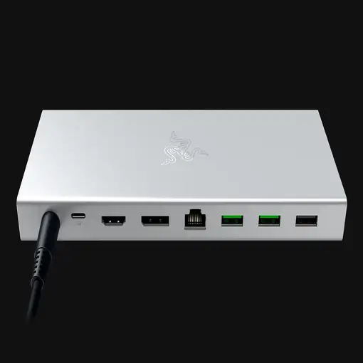 Razer USB 4 Dock USB Tipo C 10000 Mbit/s Plata