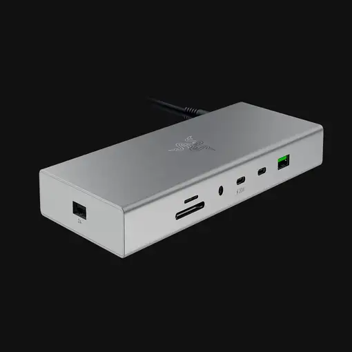 Razer USB 4 Dock USB Tipo C 10000 Mbit/s Plata
