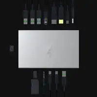 Razer USB 4 Dock USB Tipo C 10000 Mbit/s Plata
