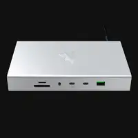 Razer USB 4 Dock USB Tipo C 10000 Mbit/s Plata