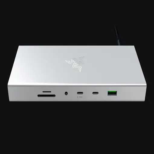 Razer USB 4 Dock USB Tipo C 10000 Mbit/s Plata
