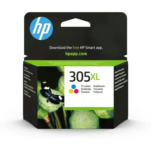 HP Cartucho de tinta Original 305XL de alta capacidad tricolor