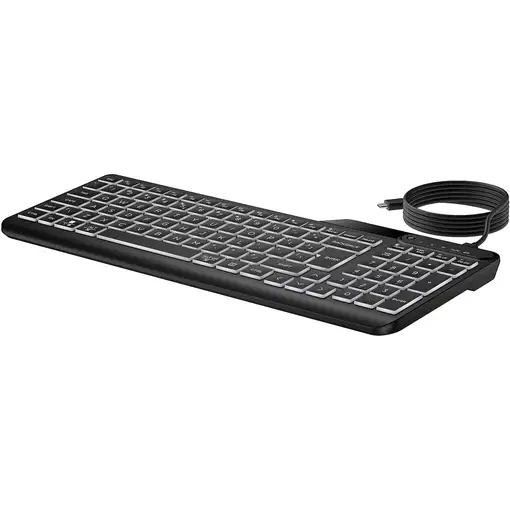 HP Teclado con cable retroiluminado multidispositivo 405