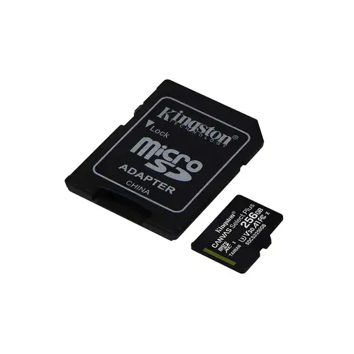Kingston Technology Canvas Select Tarjeta micSDXC Plus 100R A1 C10 de 256 GB + ADP