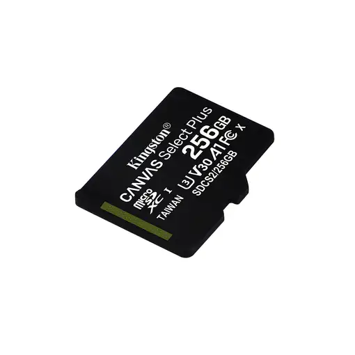 Kingston Technology Canvas Select Tarjeta micSDXC Plus 100R A1 C10 de 256 GB + ADP