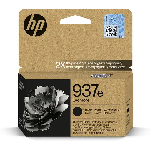 HP Cartucho de Tinta Original EvoMore 937e negra