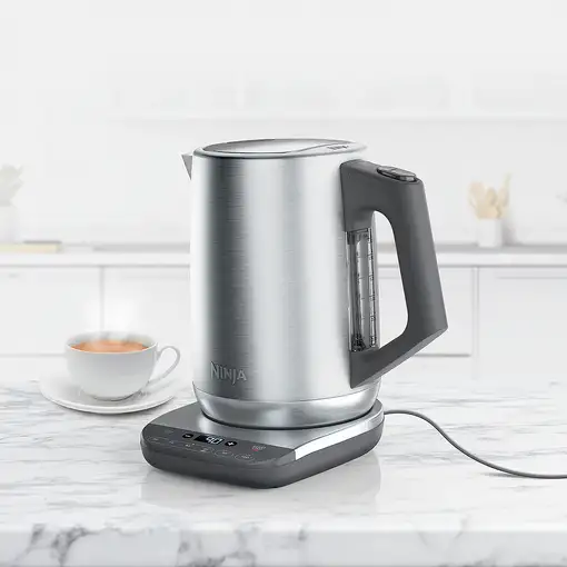 Ninja KT201EU tetera eléctrica 1,7 L 3000 W Negro, Acero inoxidable