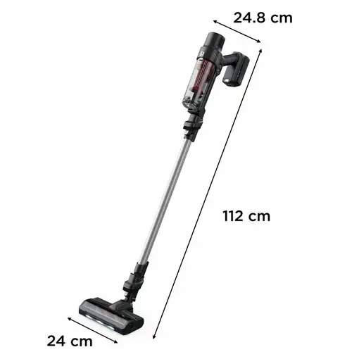 Rowenta RH6A71 Aspiradora escoba 2 en 1 Batería Secar Sin bolsa Aluminio, Rojo