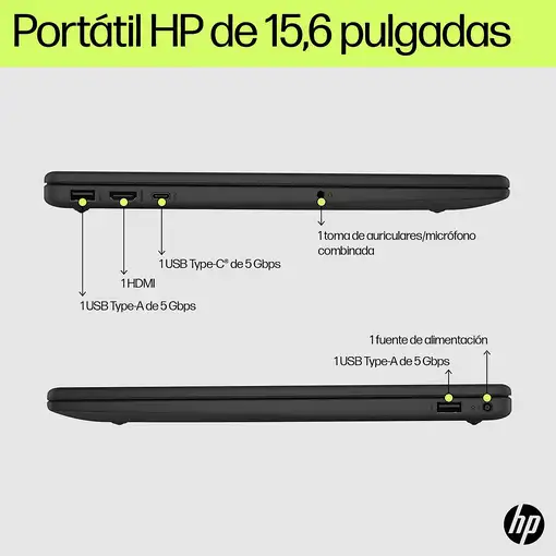 HP Laptop 15-fd0237ns Intel® Core™ i5 i5-1334U Portátil 39,6 cm (15.6") Full HD 16