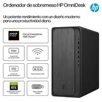 HP OmniDesk Desktop M02-0025ns PC AMD Ryzen™ 5 8500G 16 GB DDR5-SDRAM 1 TB SSD Win