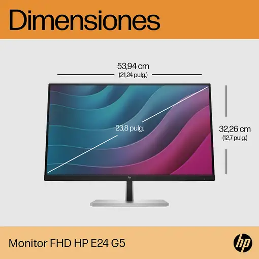 HP Monitor FHD E24 G5 sin PVC