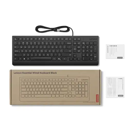 Lenovo 4Y41R64647 teclado Hogar / Oficina USB Alemán Negro