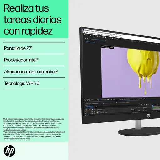 HP 27-cr0082ns Intel® Core™ i5 i5-1335U 68,6 cm (27") 1920 x 1080 Pixeles PC todo