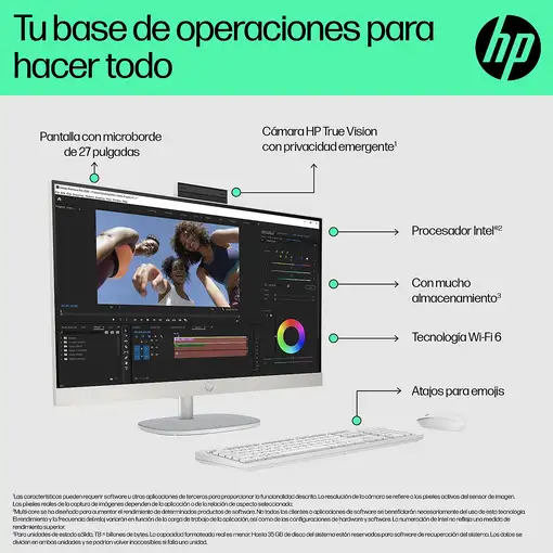 HP 27-cr0059ns Intel® Core™ i7 i7-1355U 68,6 cm (27") 1920 x 1080 Pixeles PC todo