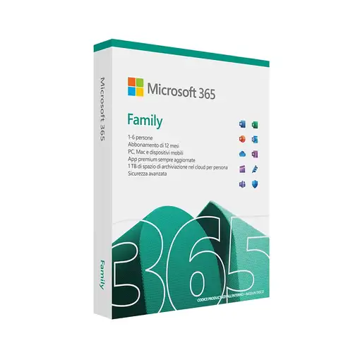 Microsoft 365 Family 1 licencia(s) Suscripción Italiano 1 año(s)