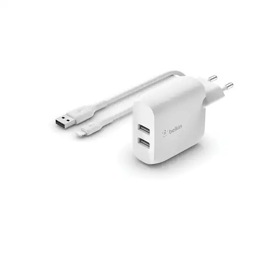 Belkin WCD001VF1MWH cargador de dispositivo móvil Universal Blanco Corriente alter